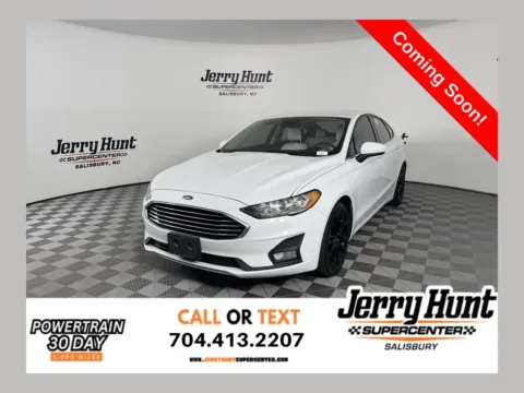 White 2020 Ford Fusion SE for sale in Salisbury, NC