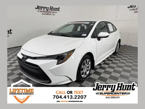 White 2025 Toyota Corolla LE for sale in Salisbury, NC