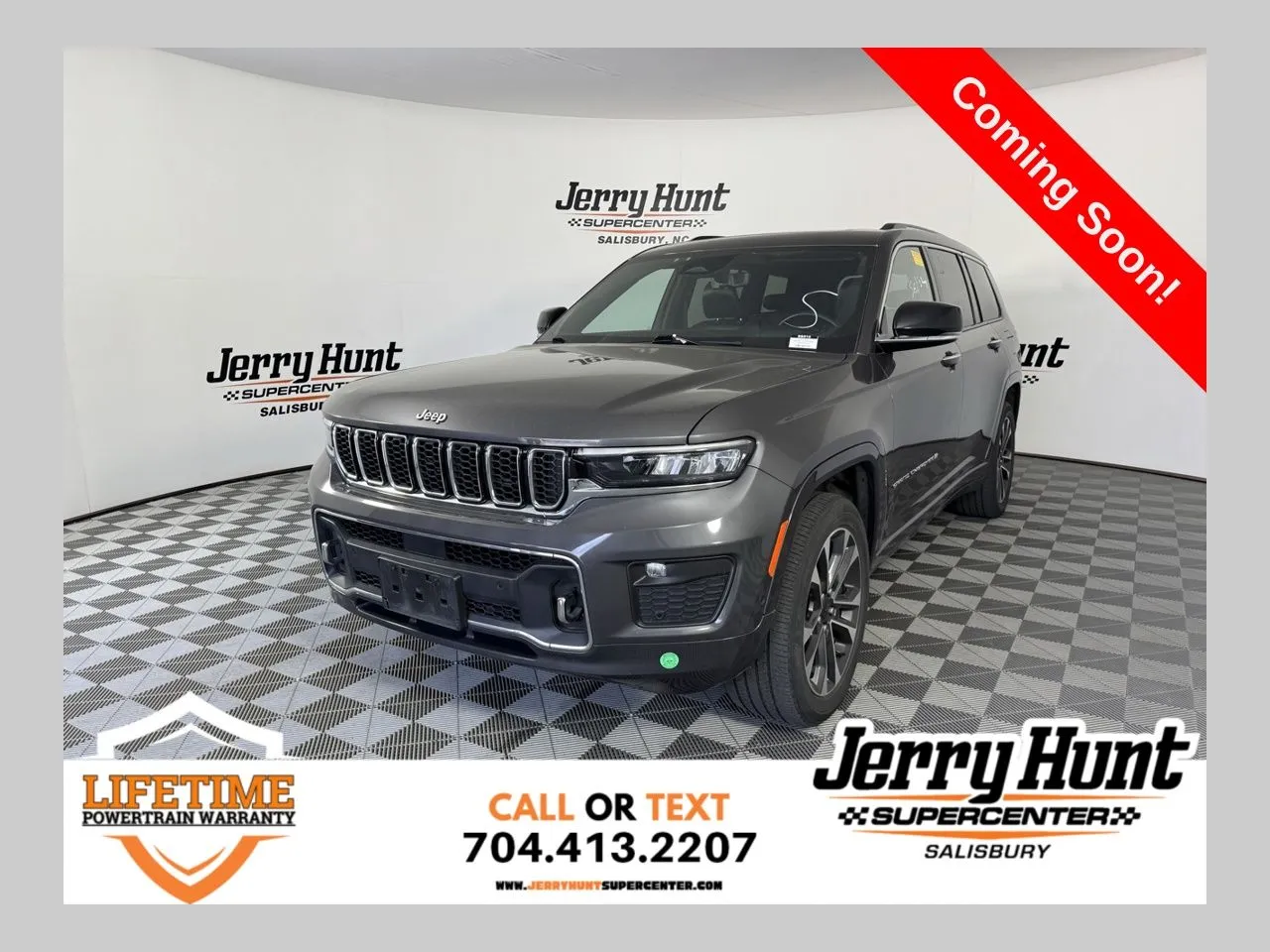 Gray 2022 Jeep Grand Cherokee L Overland for sale in Salisbury, NC