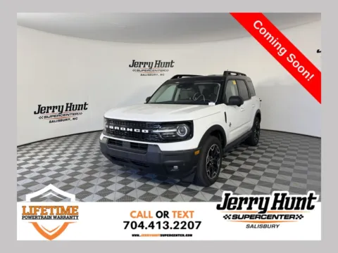 White 2025 Ford Bronco Sport Outer Banks for sale in Salisbury, NC