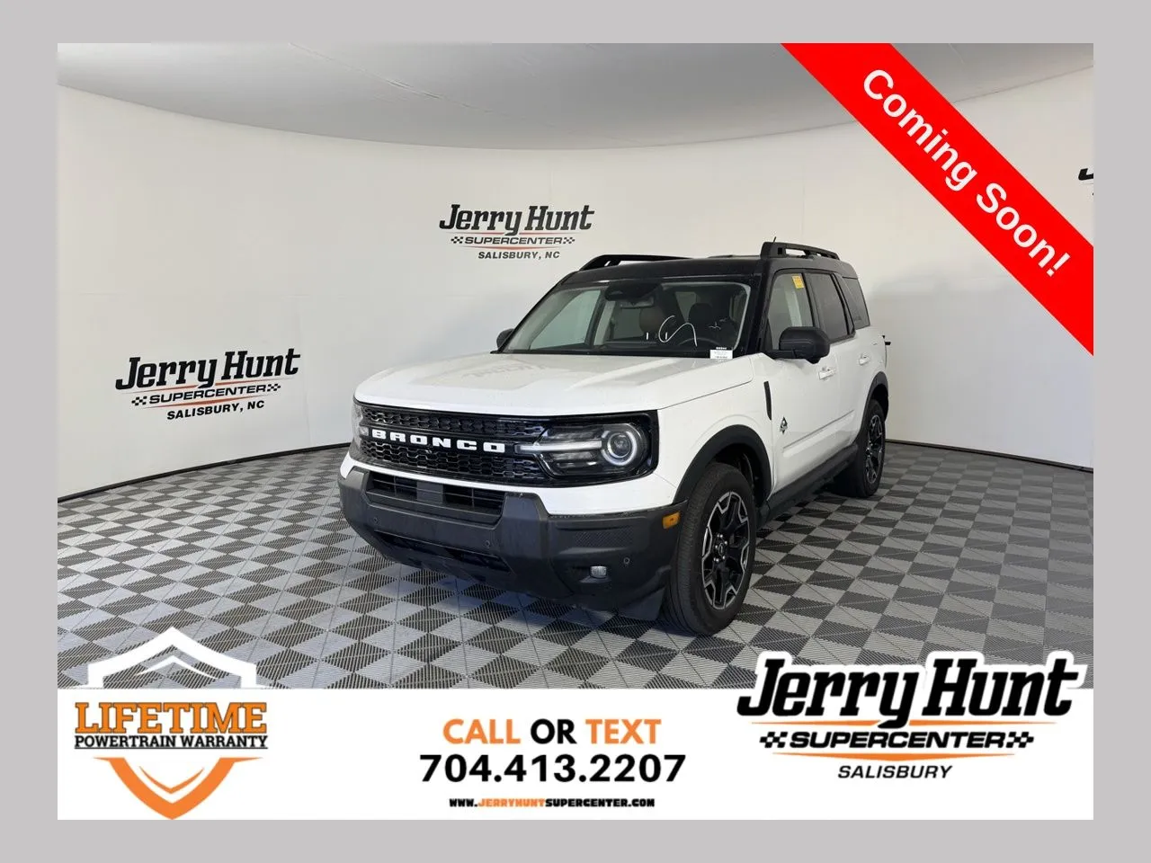 White 2025 Ford Bronco Sport Outer Banks for sale in Salisbury, NC