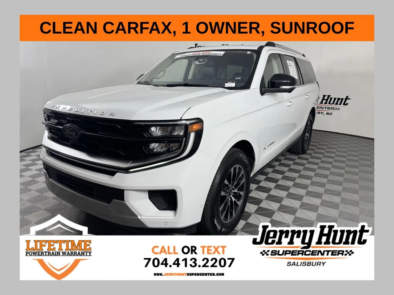 White 2025 Ford Expedition Max Platinum for sale in Salisbury, NC