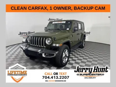 Green 2022 Jeep Wrangler Unlimited Sahara for sale in Salisbury, NC