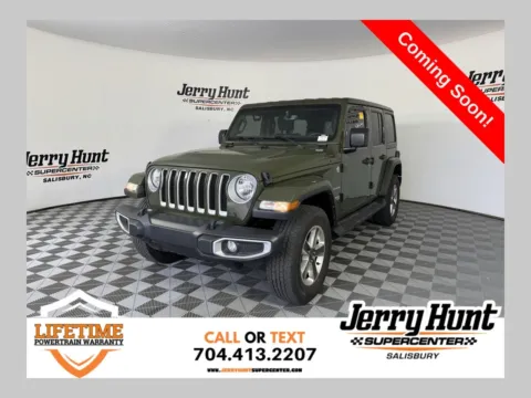 Green 2022 Jeep Wrangler Unlimited Sahara for sale in Salisbury, NC