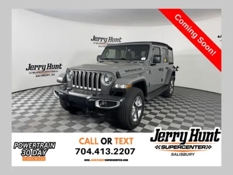 Gray 2021 Jeep Wrangler Unlimited Sahara for sale in Salisbury, NC