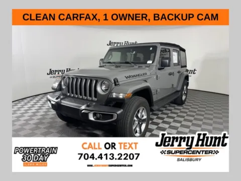 Gray 2021 Jeep Wrangler Unlimited Sahara for sale in Salisbury, NC