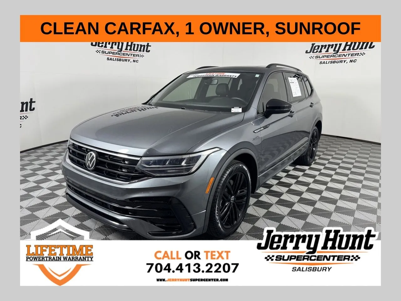 Gray 2022 Volkswagen Tiguan 2.0T SE R-Line Black for sale in Salisbury, NC