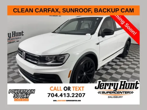 White 2021 Volkswagen Tiguan 2.0T SE R-Line Black for sale in Salisbury, NC
