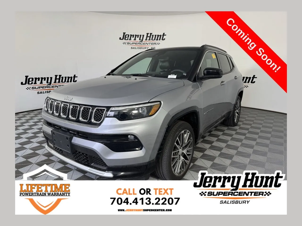 Silver 2023 Jeep Compass Limited for sale in Salisbury, NC