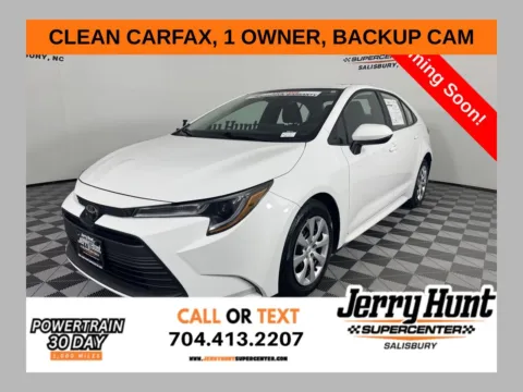 White 2024 Toyota Corolla LE for sale in Salisbury, NC