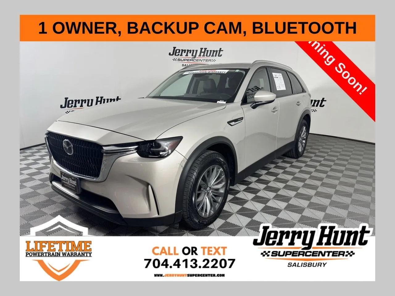 Gray 2024 Mazda CX-90 PHEV Preferred for sale in Salisbury, NC