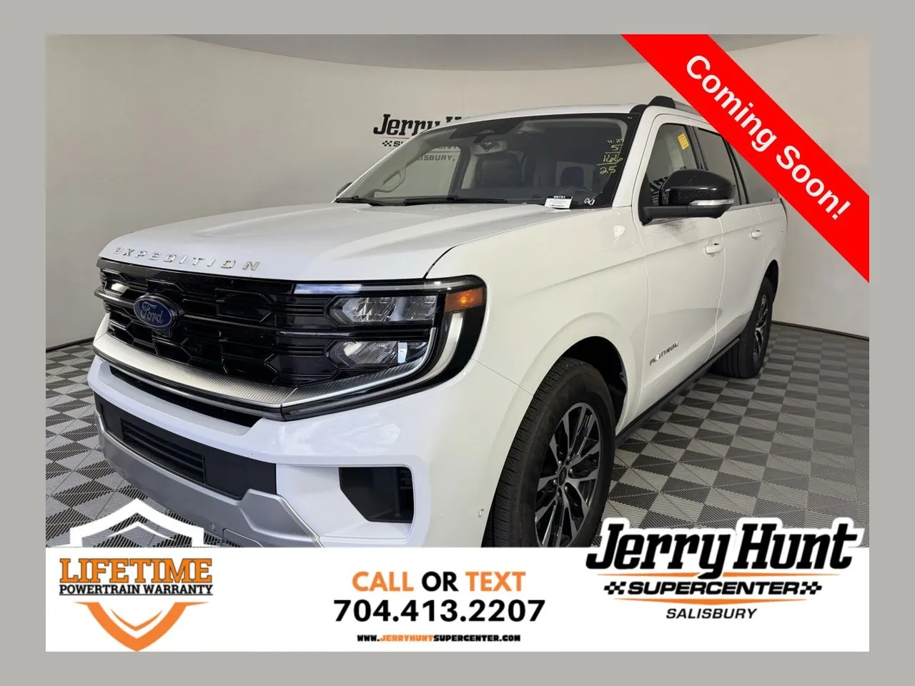 White 2025 Ford Expedition Max Platinum for sale in Salisbury, NC