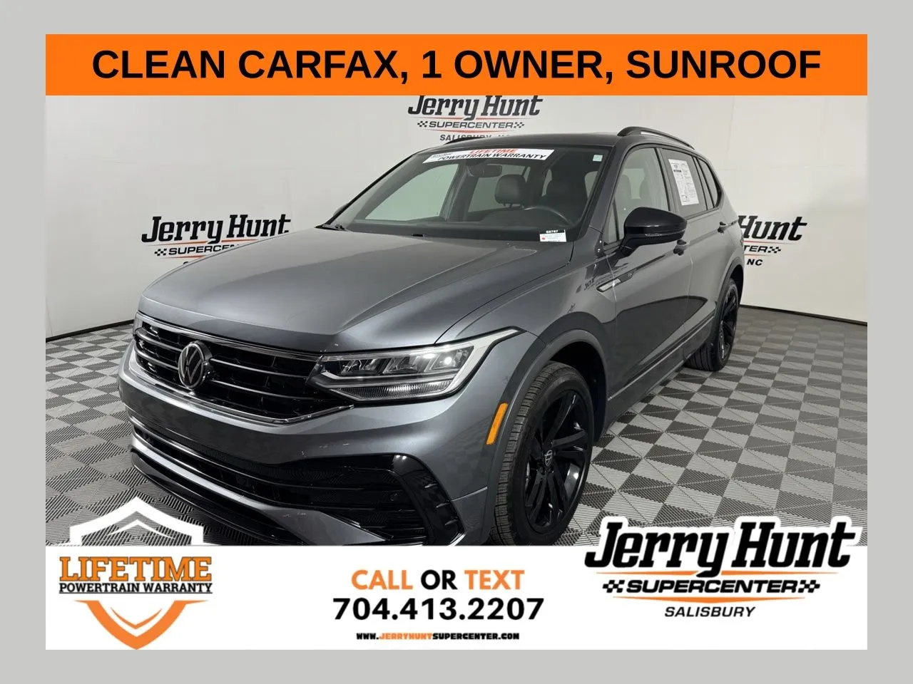 Gray 2023 Volkswagen Tiguan 2.0T SE R-Line Black for sale in Salisbury, NC