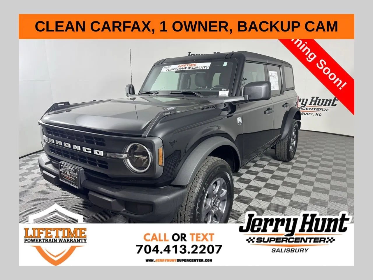 Black 2025 Ford Bronco Big Bend for sale in Salisbury, NC