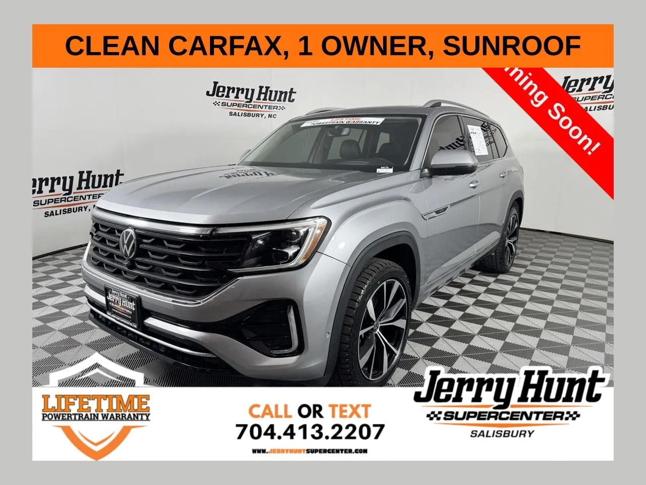 Gray 2024 Volkswagen Atlas 2.0T SEL Premium R-Line for sale in Salisbury, NC