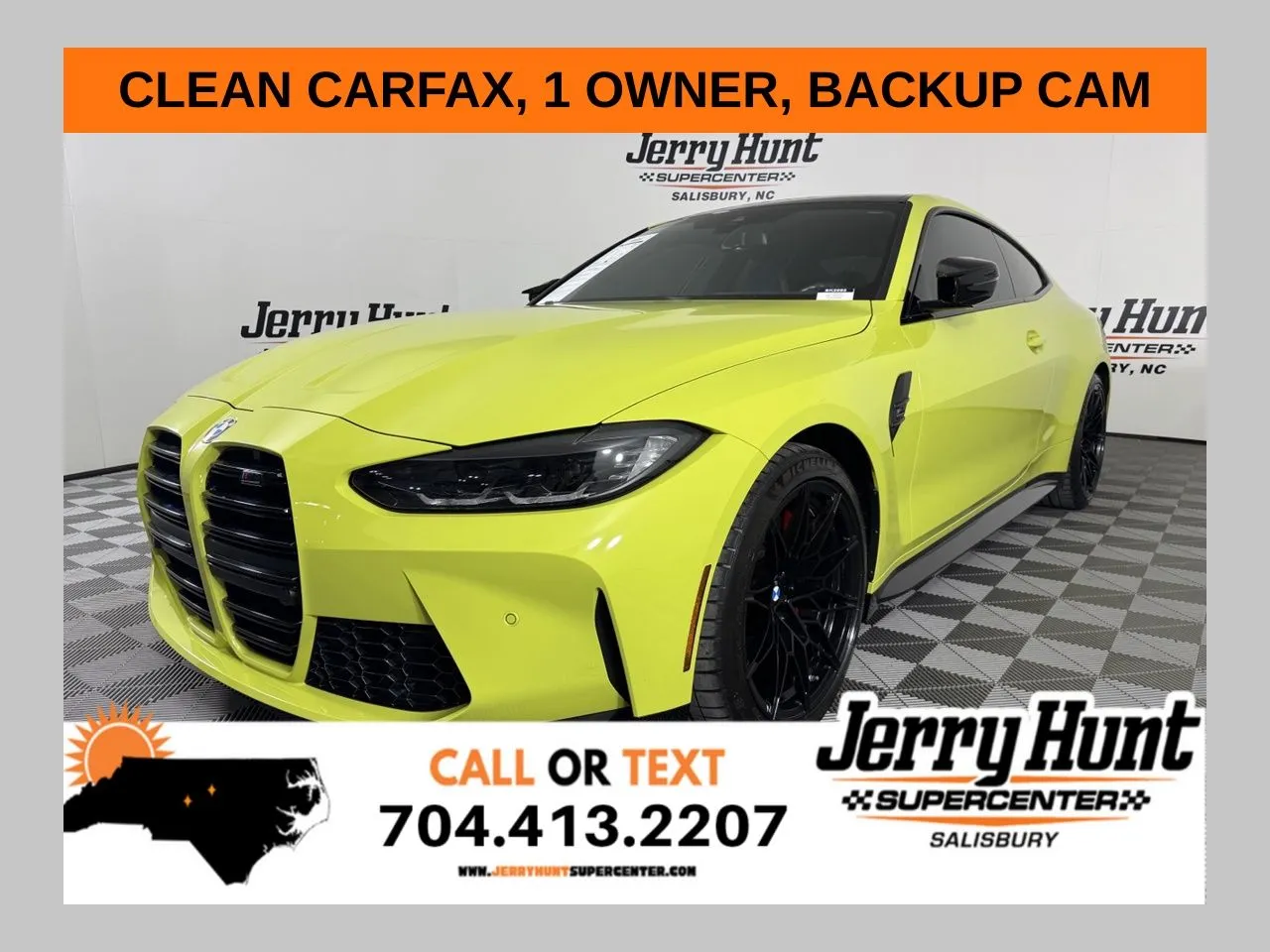 Yellow 2024 BMW M4 Competition for sale in Salisbury, NC
