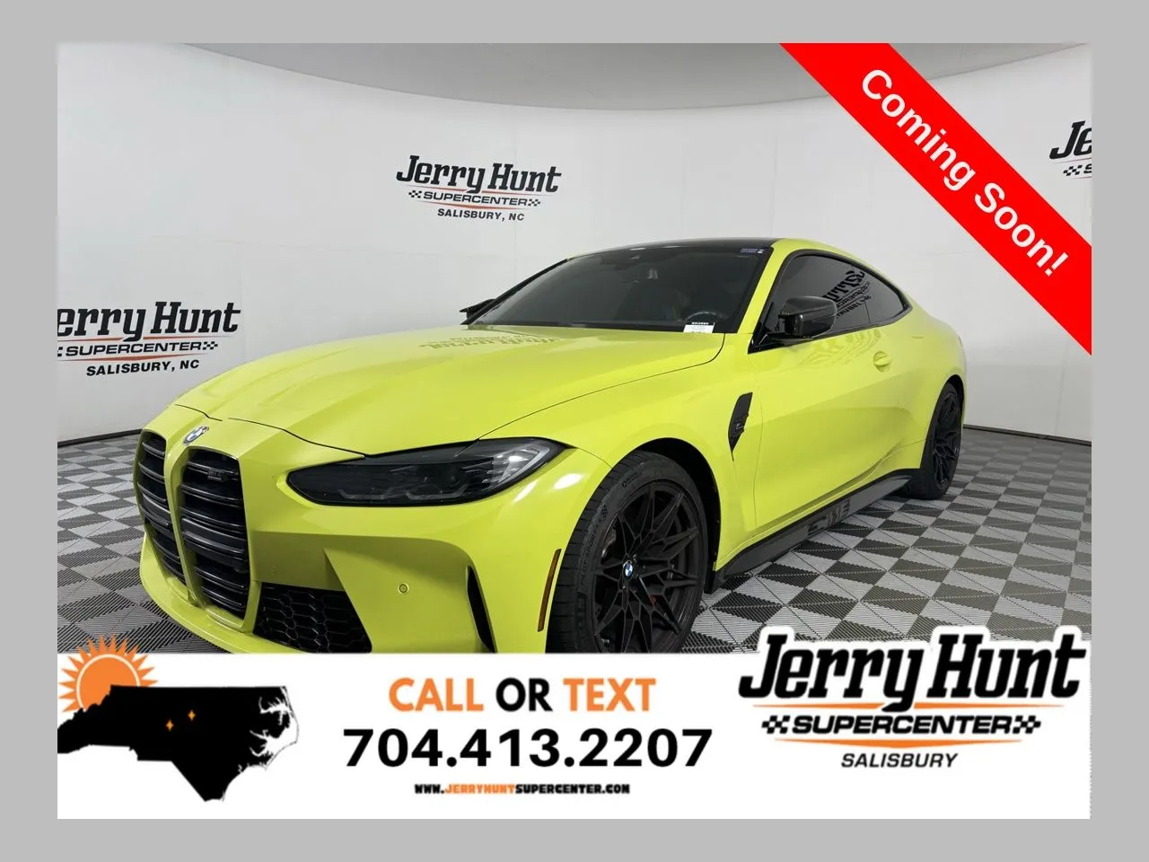 Yellow 2024 BMW M4 Competition for sale in Salisbury, NC