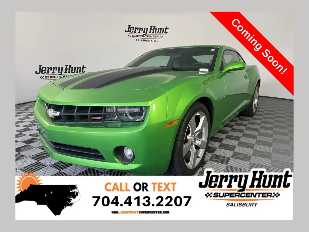 Green 2011 Chevrolet Camaro 2LT for sale in Salisbury, NC