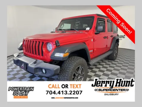 Red 2018 Jeep Wrangler Unlimited Sport S for sale in Salisbury, NC