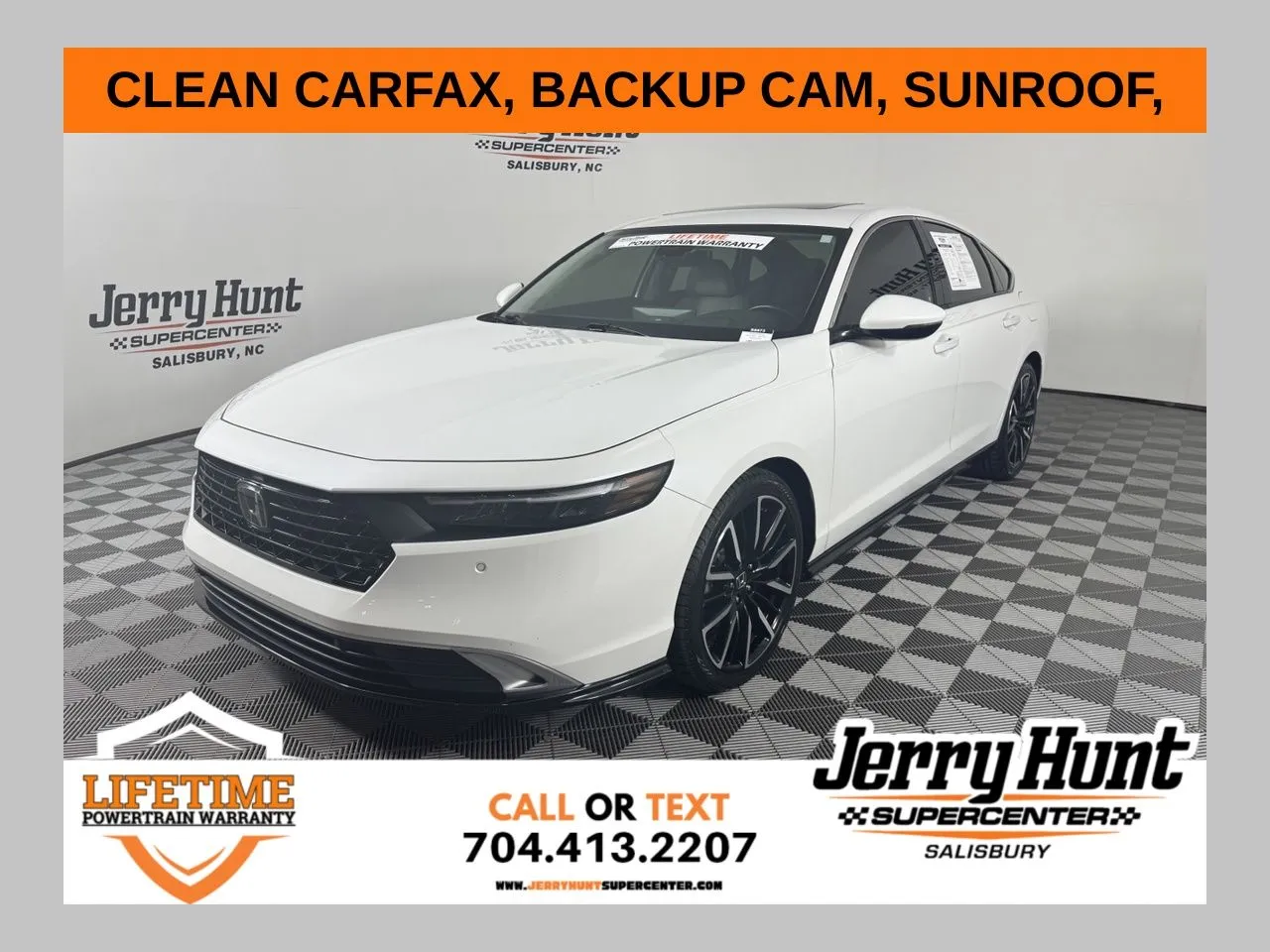 White 2024 Honda Accord Hybrid Touring for sale in Salisbury, NC