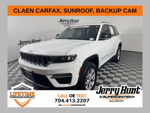 White 2022 Jeep Grand Cherokee Limited for sale in Salisbury, NC