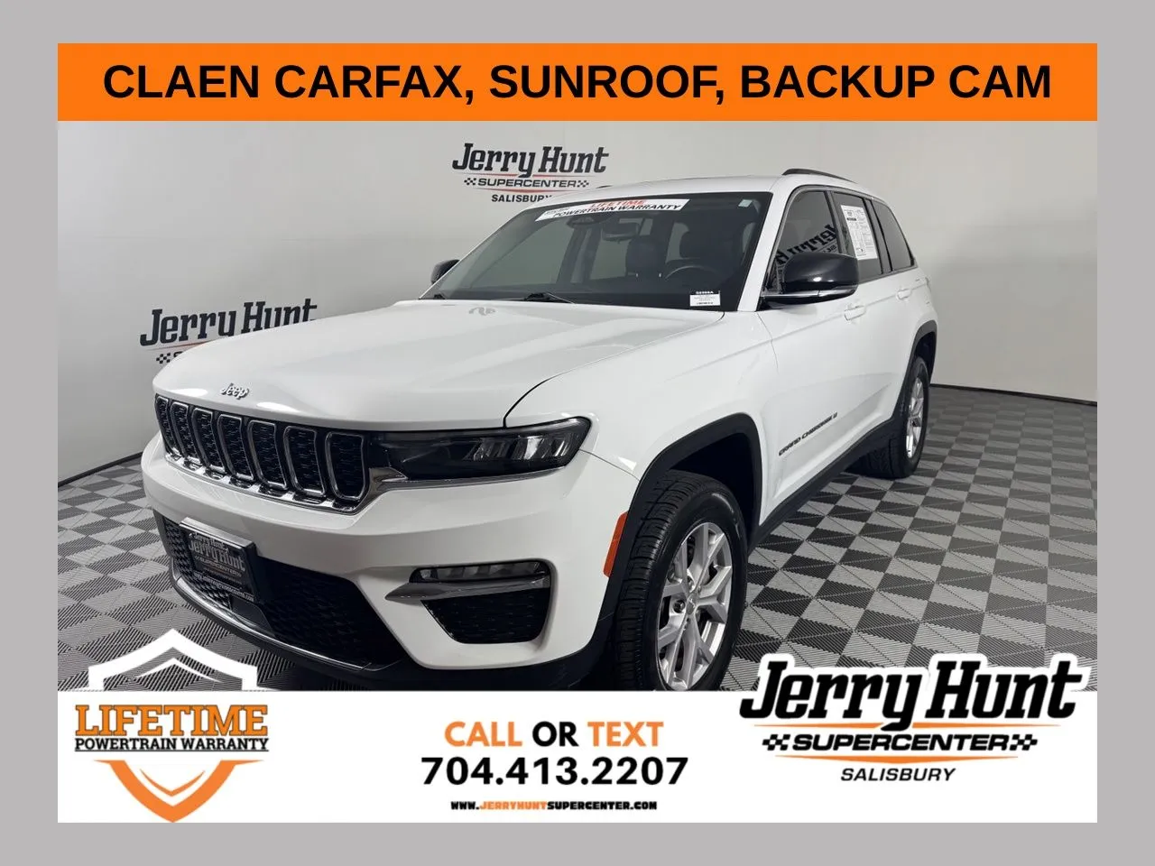 White 2022 Jeep Grand Cherokee Limited for sale in Salisbury, NC