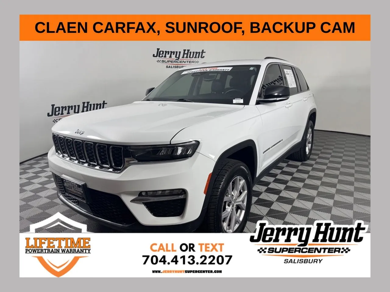 White 2022 Jeep Grand Cherokee Limited for sale in Salisbury, NC