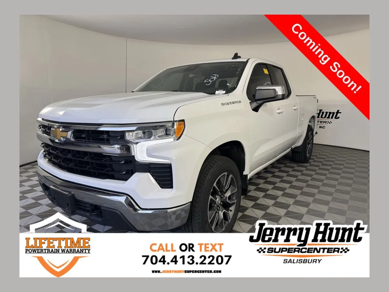 White 2023 Chevrolet Silverado 1500 LT for sale in Salisbury, NC