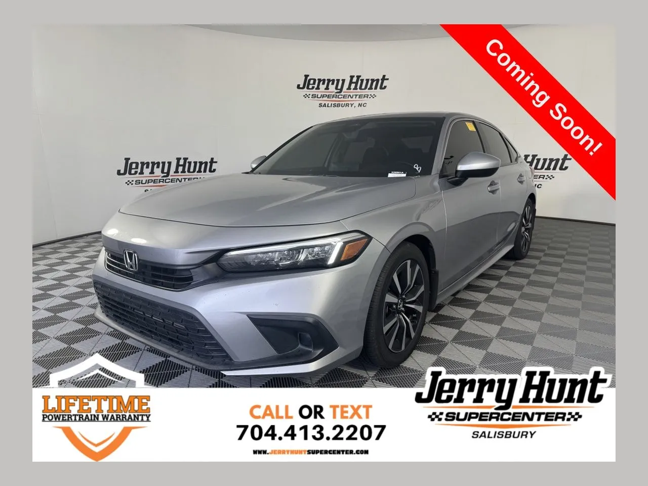 Silver 2022 Honda Civic EX for sale in Salisbury, NC