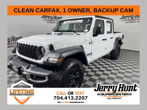 White 2024 Jeep Gladiator Sport for sale in Salisbury, NC