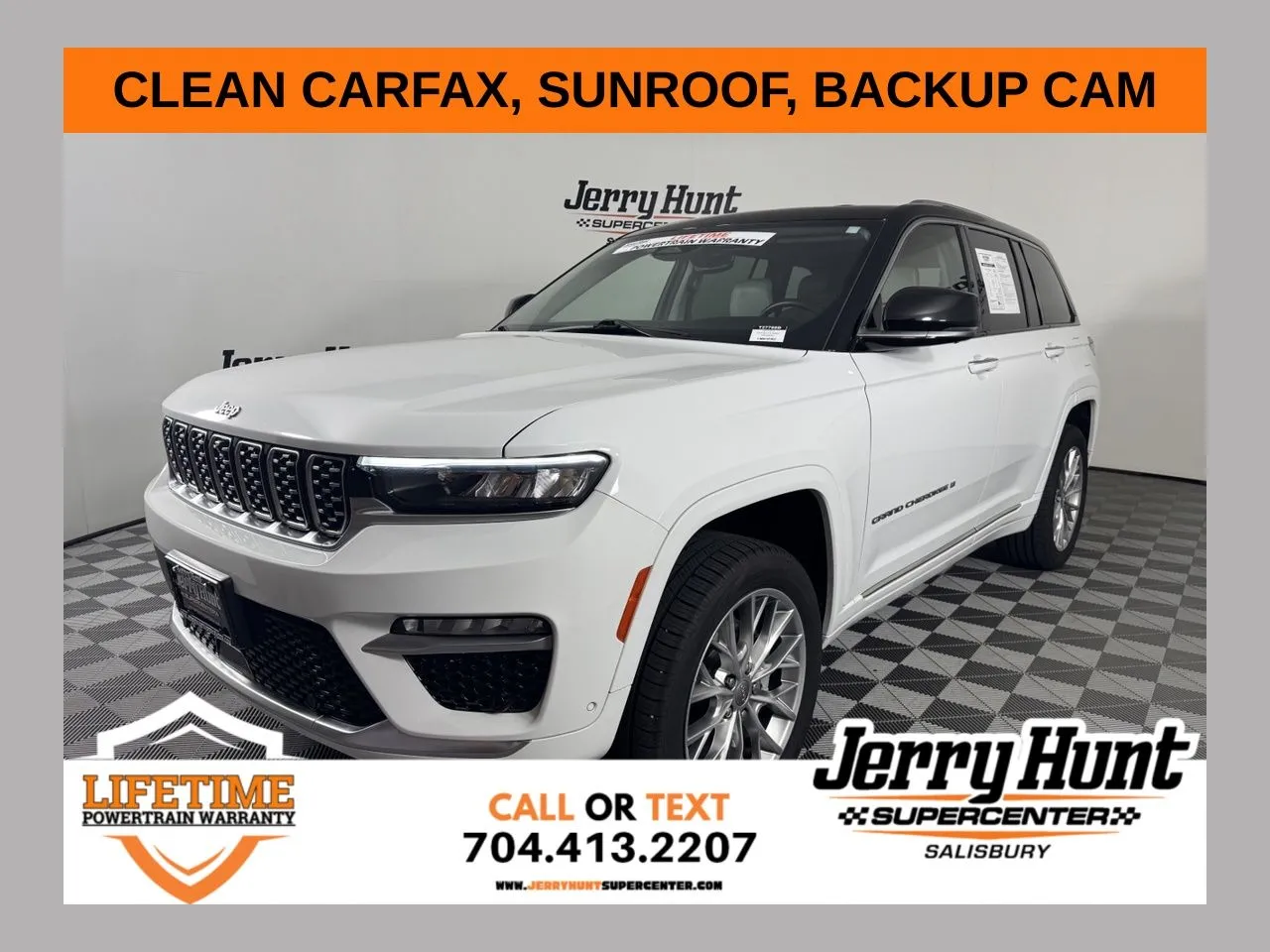 White 2023 Jeep Grand Cherokee Summit for sale in Salisbury, NC