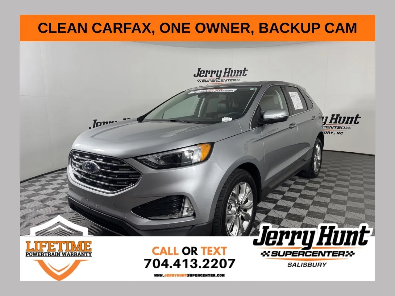 Silver 2023 Ford Edge Titanium for sale in Salisbury, NC