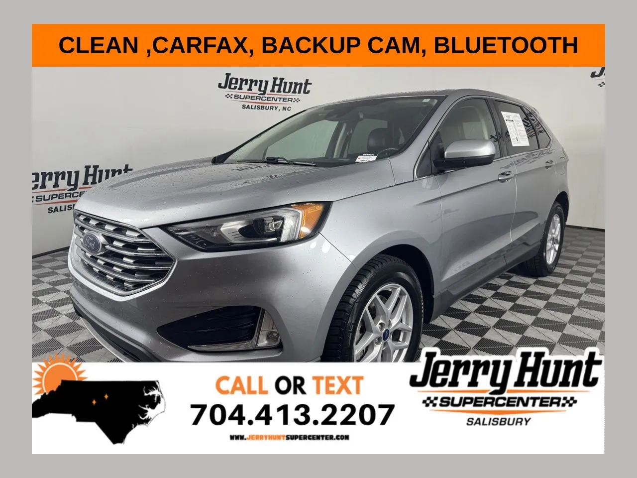 Silver 2021 Ford Edge SEL for sale in Salisbury, NC