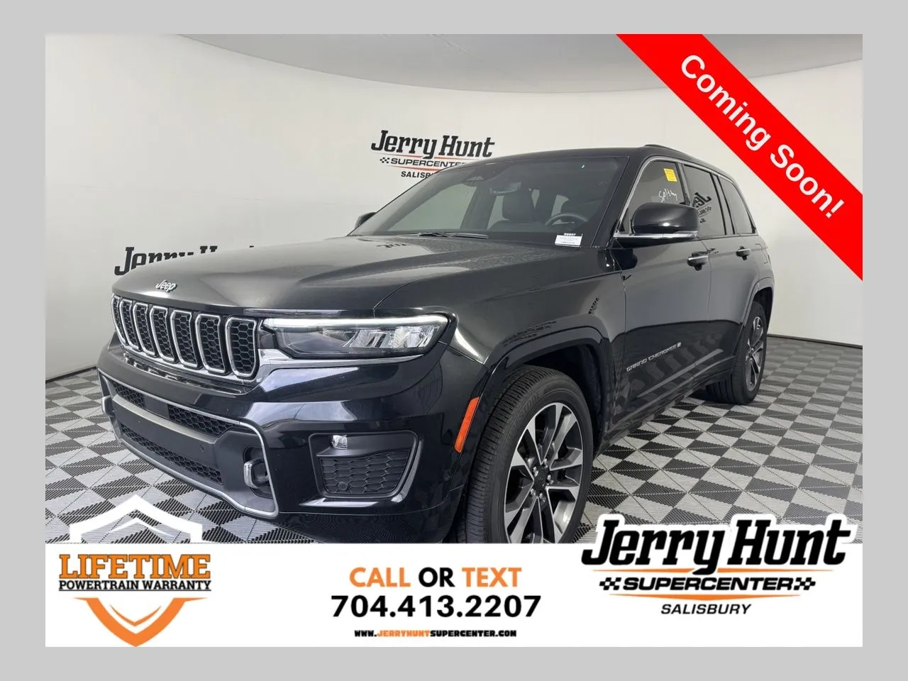 Black 2023 Jeep Grand Cherokee Overland for sale in Salisbury, NC