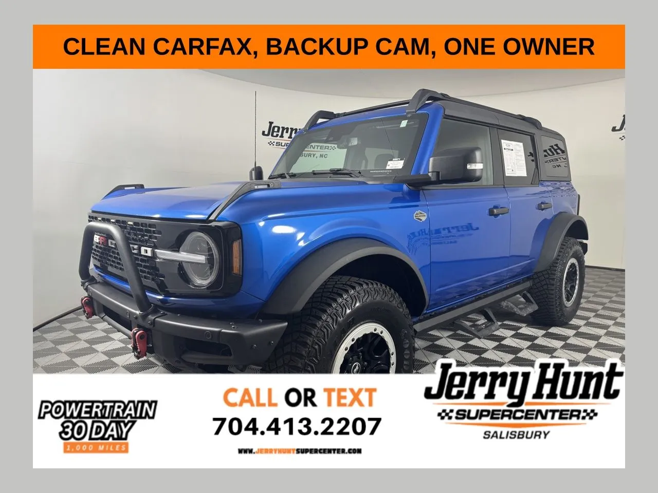 Blue 2022 Ford Bronco Wildtrak for sale in Salisbury, NC