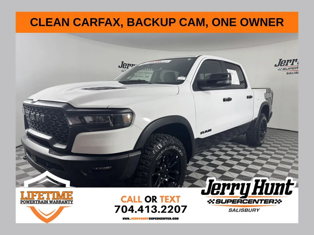 White 2026 Ram 1500 Rebel for sale in Salisbury, NC