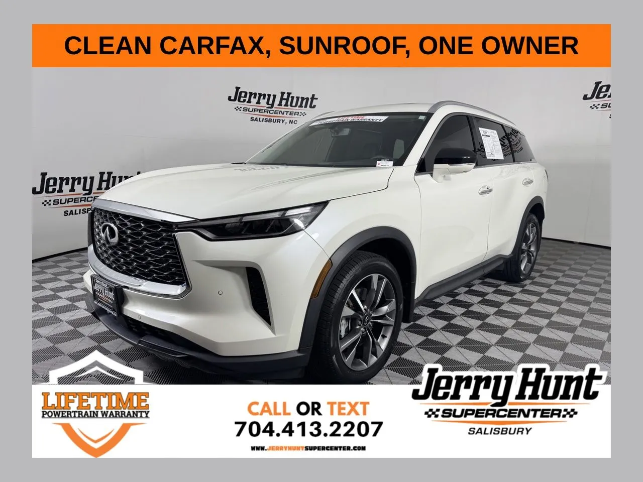 White 2023 INFINITI QX60 LUXE for sale in Salisbury, NC