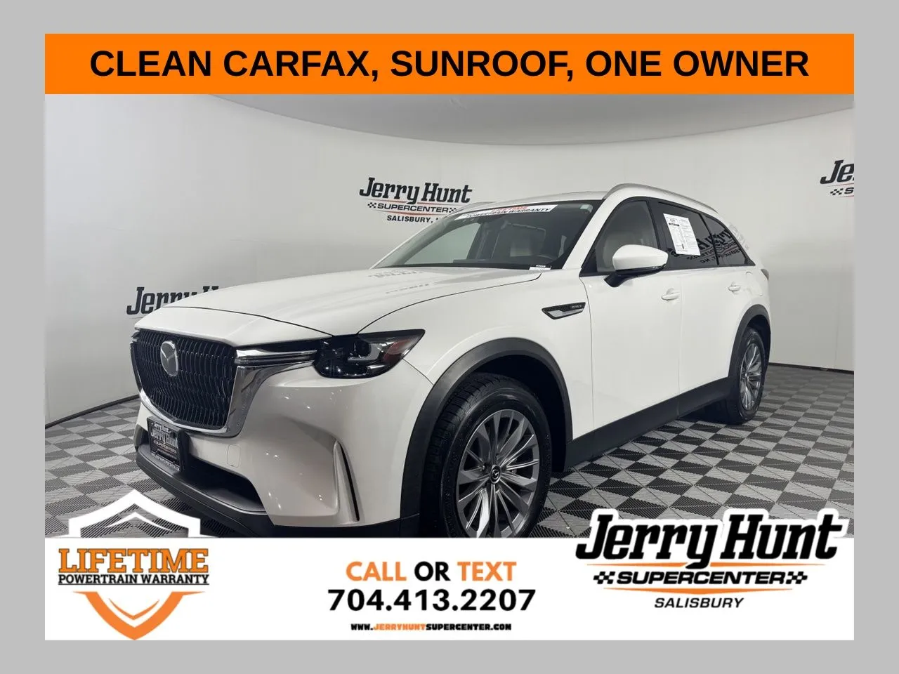 White 2024 Mazda CX-90 PHEV Preferred for sale in Salisbury, NC