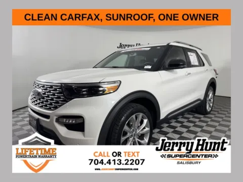 White 2023 Ford Explorer Platinum for sale in Salisbury, NC