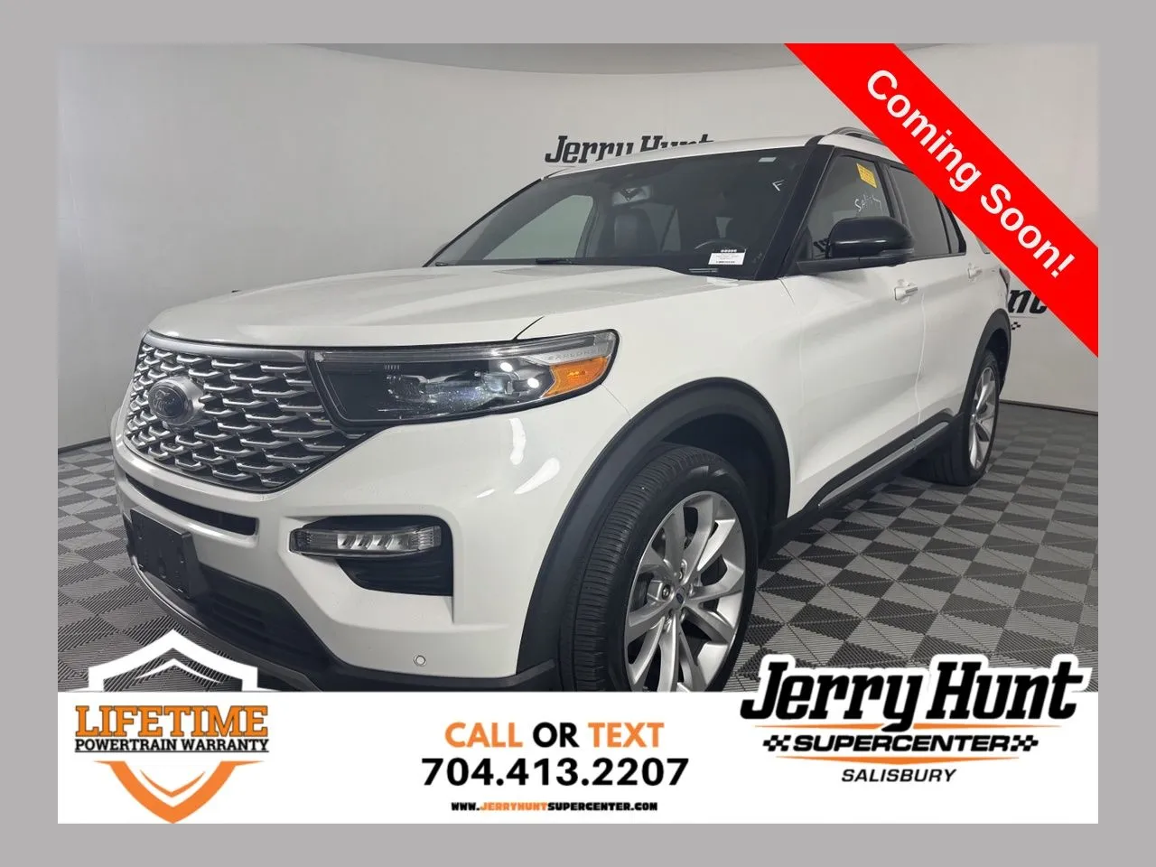 White 2023 Ford Explorer Platinum for sale in Salisbury, NC