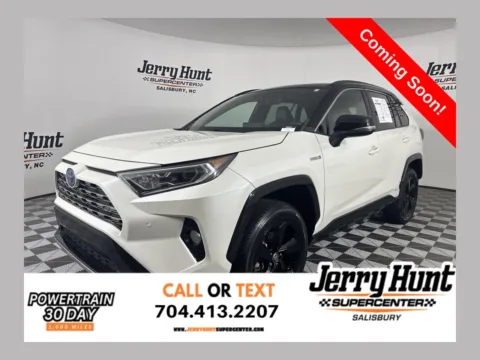 Black 2021 Toyota RAV4 Hybrid XSE for sale in Salisbury, NC