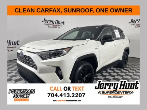 Black 2021 Toyota RAV4 Hybrid XSE for sale in Salisbury, NC