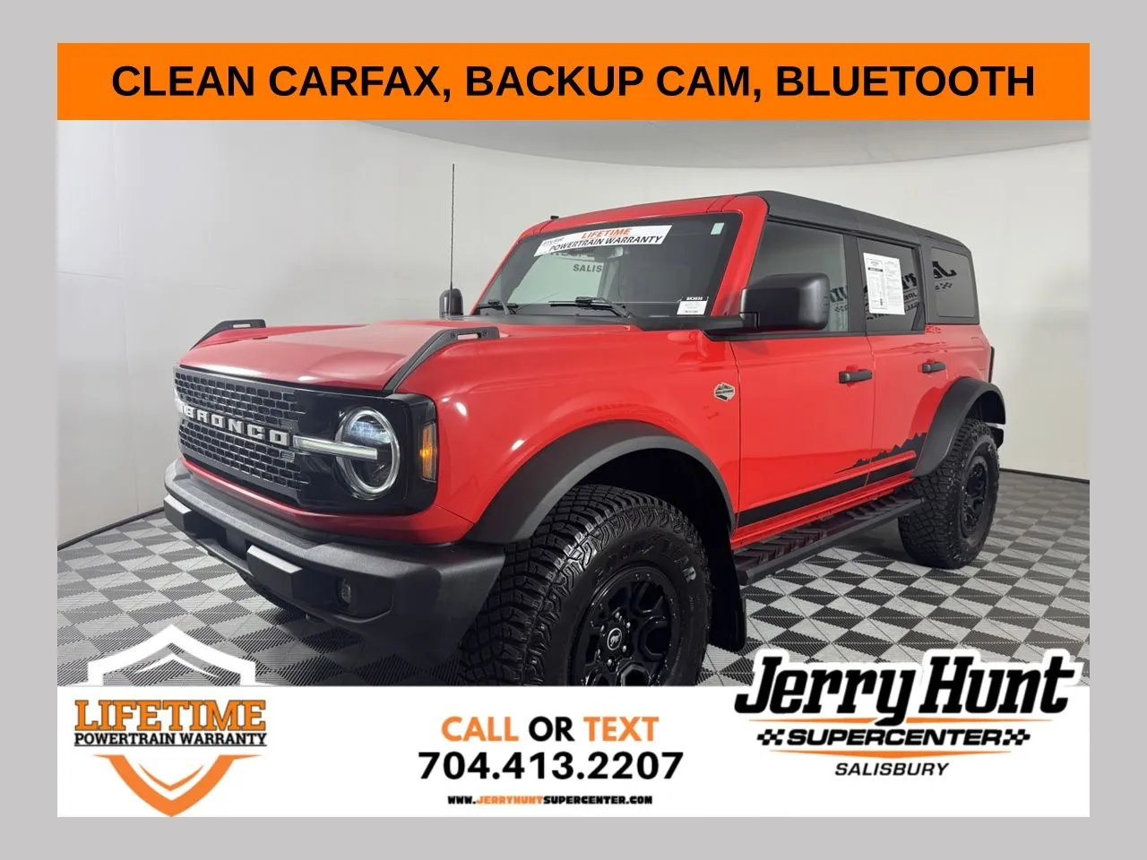 Red 2022 Ford Bronco Wildtrak for sale in Salisbury, NC