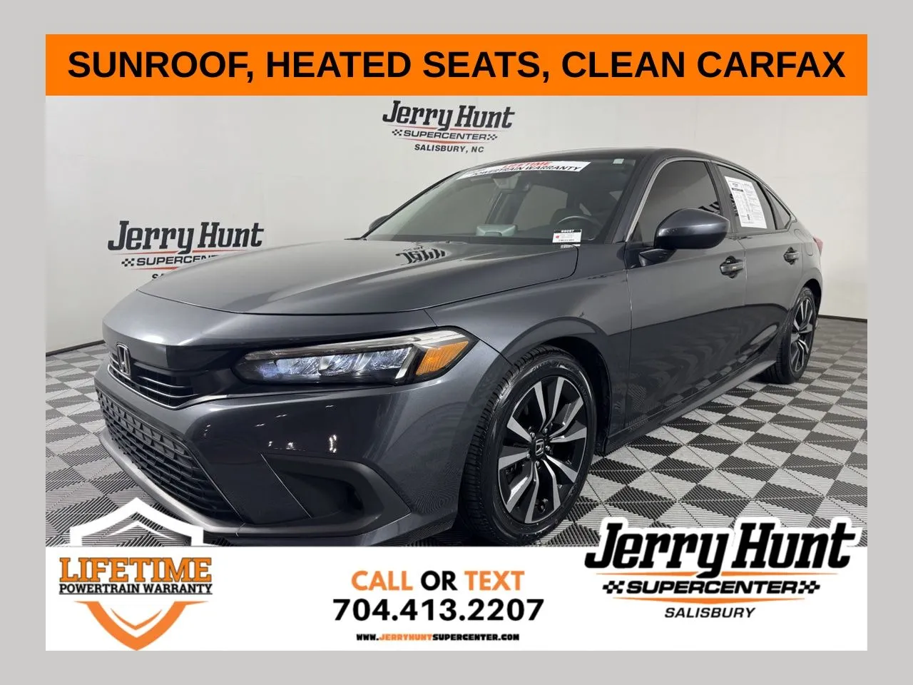 Gray 2024 Honda Civic EX for sale in Salisbury, NC