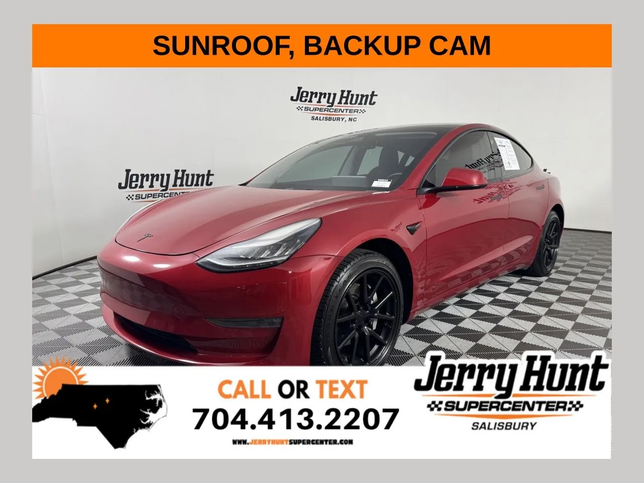 Red 2019 Tesla Model 3 Long Range for sale in Salisbury, NC