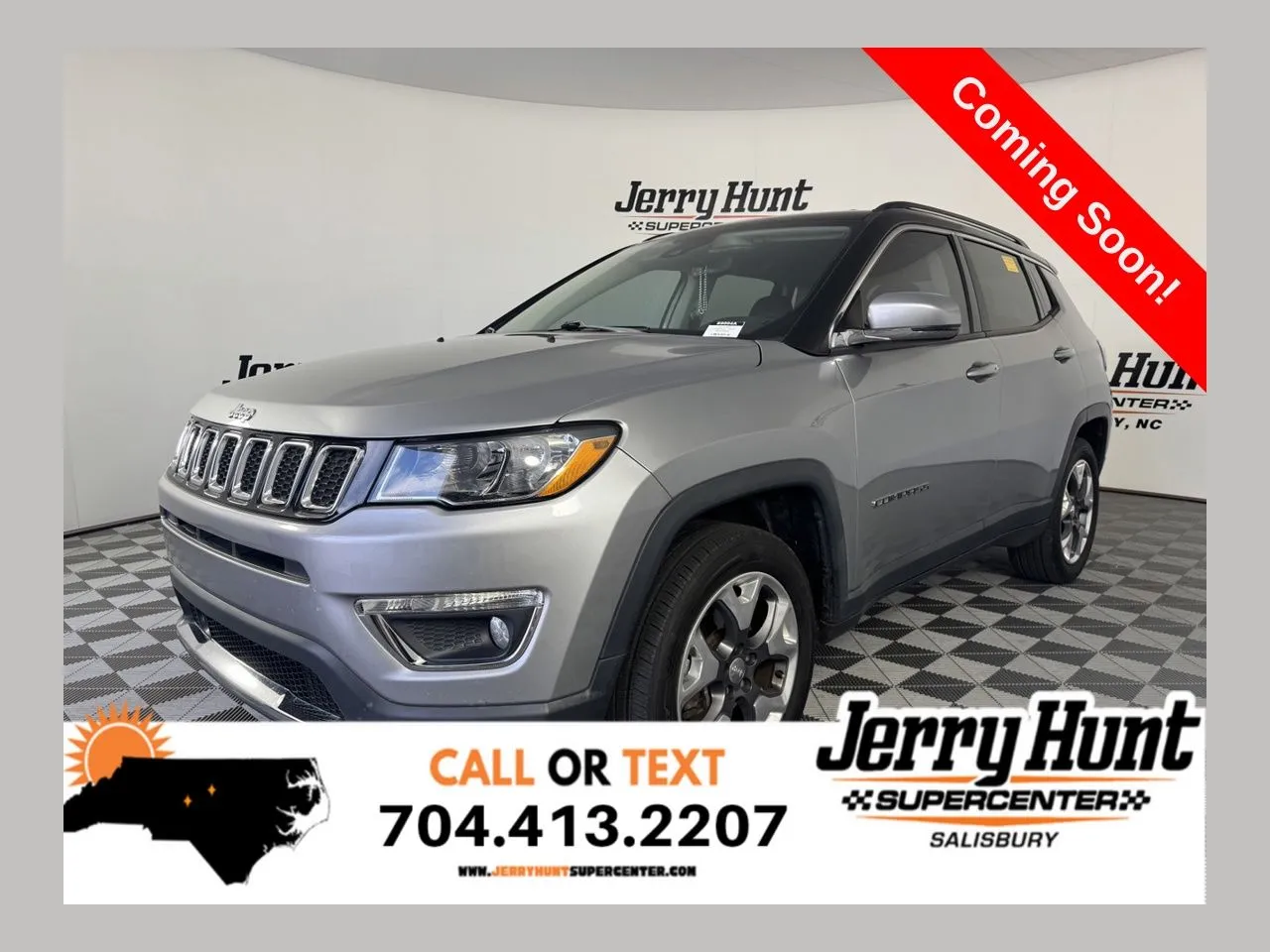 Silver 2021 Jeep Compass Limited for sale in Salisbury, NC