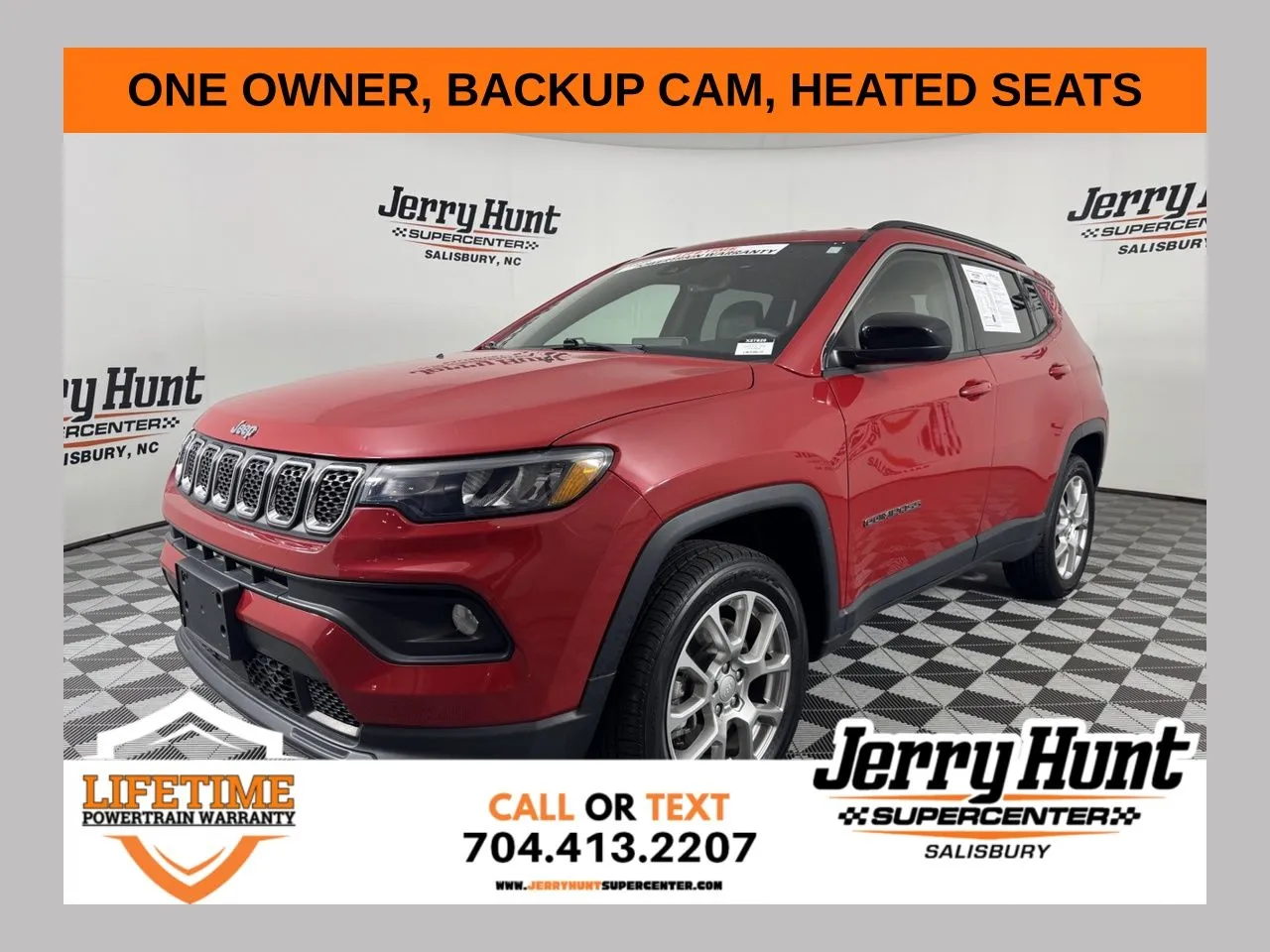 Red 2023 Jeep Compass Latitude Lux for sale in Salisbury, NC