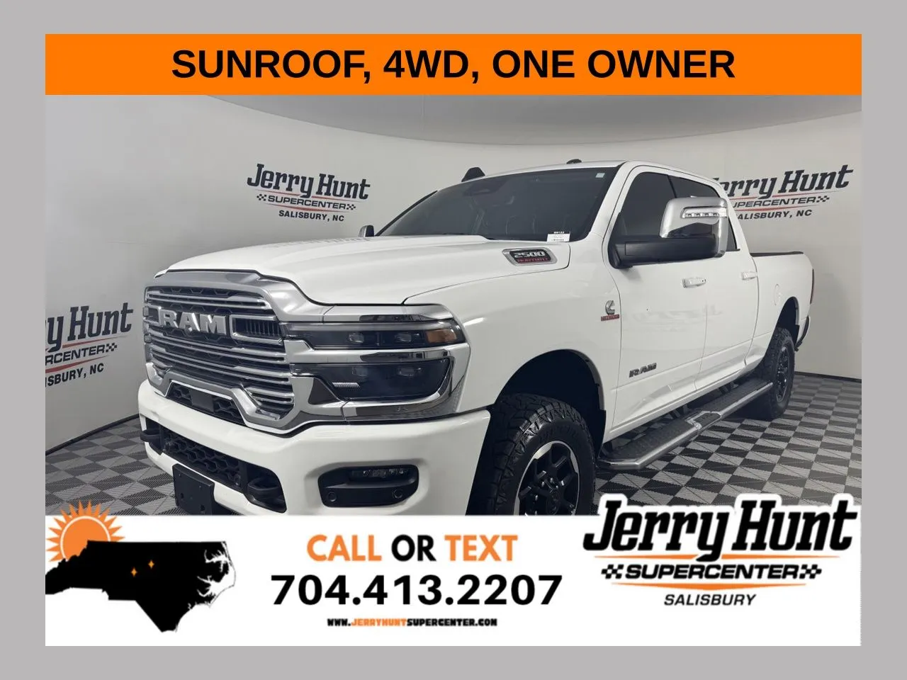 White 2025 Ram 2500 Laramie for sale in Salisbury, NC