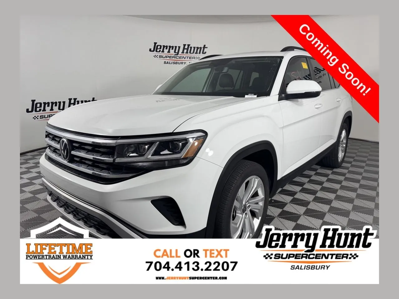 White 2023 Volkswagen Atlas 3.6L V6 SE w/Technology for sale in Salisbury, NC