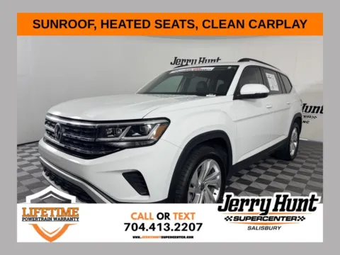 White 2023 Volkswagen Atlas 3.6L V6 SE w/Technology for sale in Salisbury, NC